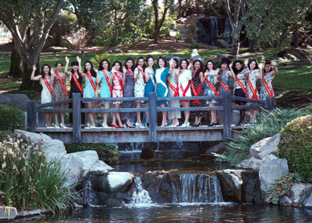Japanese garden in Fresno Miss Asian America Pageant 1994 Miss Asian America Pageant 1994